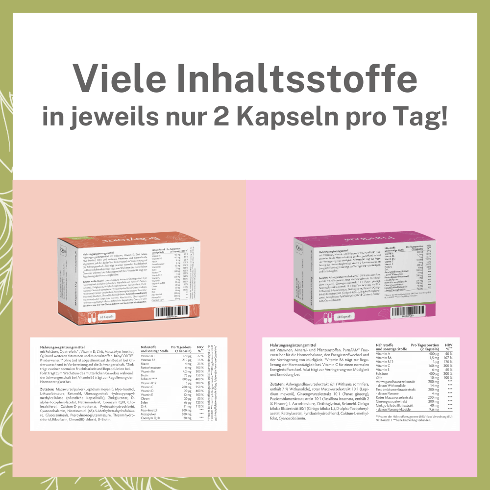 BabyFORTE Liebeswunder oJ – viele Inhaltsstoffe in veganen Kapseln!