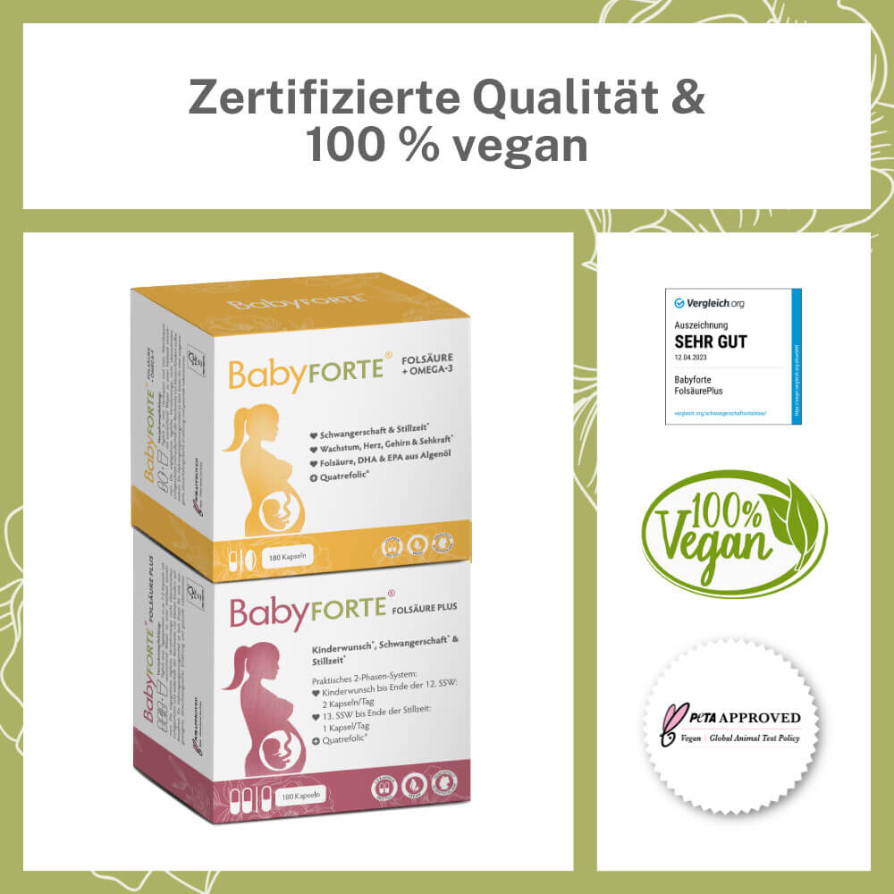 BabyFORTE Kugelzeit Vorteile und Siegel