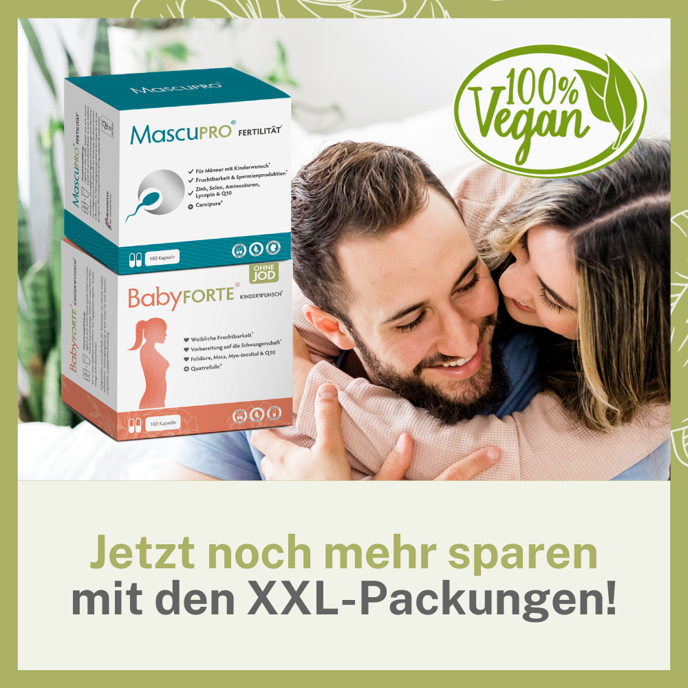 BabyFORTE Kinderwunsch-Duo oJ gibt es auch als Großpackung mit 180 Kapseln für 90 Tage