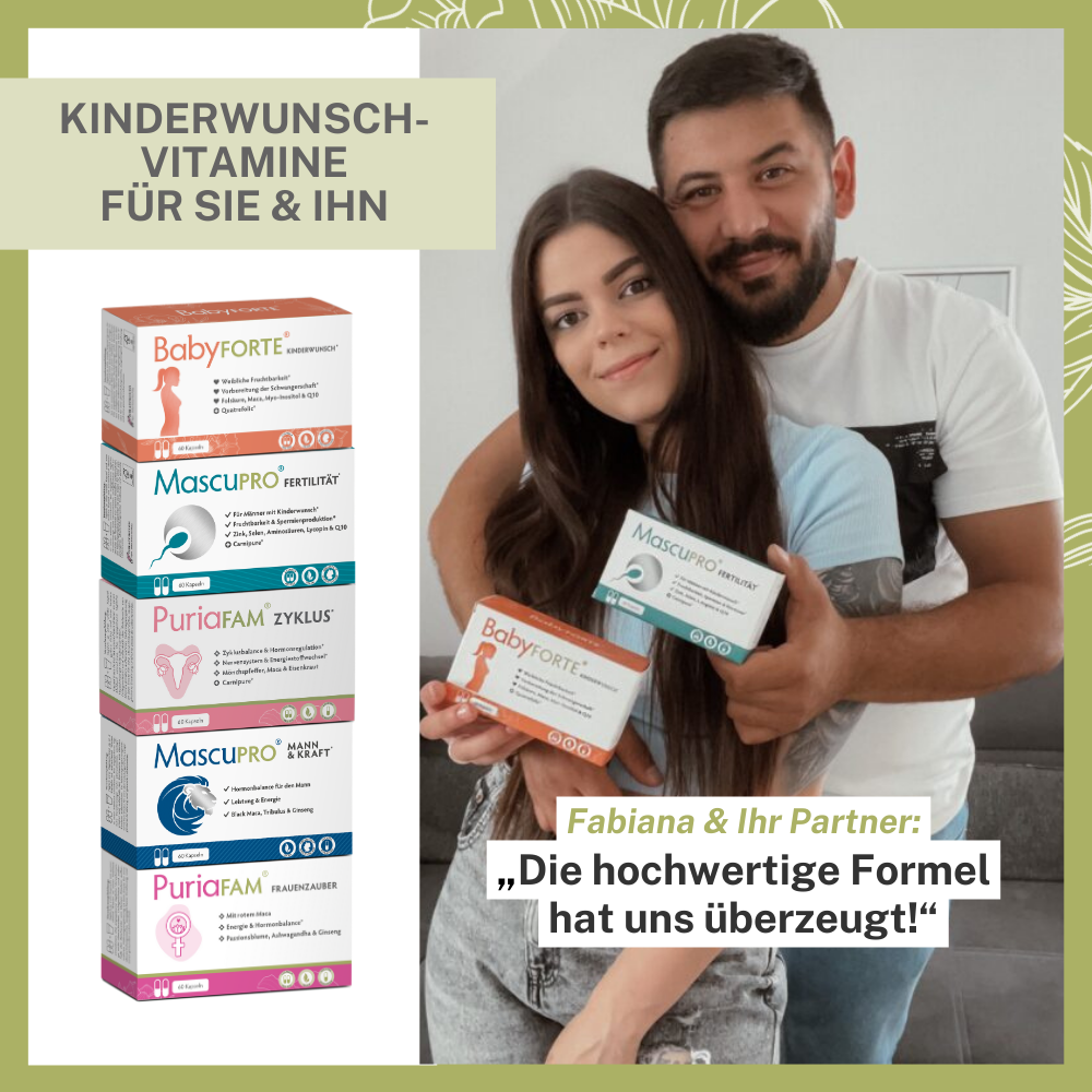 BabyFORTE Kinderwunsch Komplett-Paket – Kinderwunsch-Vitamine für Sie und Ihn