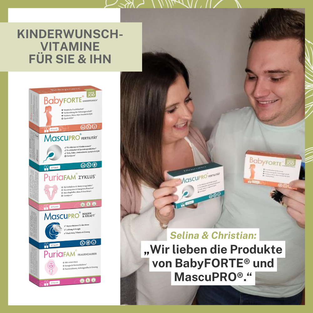 BabyFORTE Kinderwunsch Komplett-Paket oJ – Kinderwunsch-Vitamine für Sie und Ihn